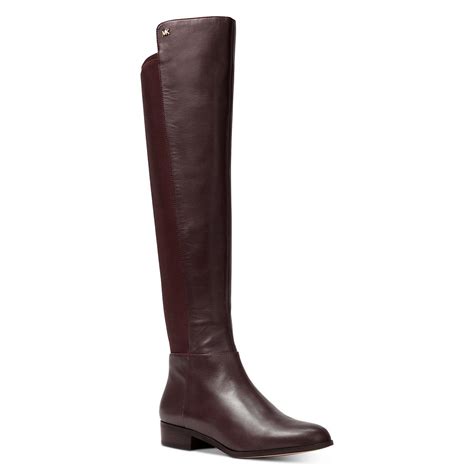 michael kors bromley leather boots.